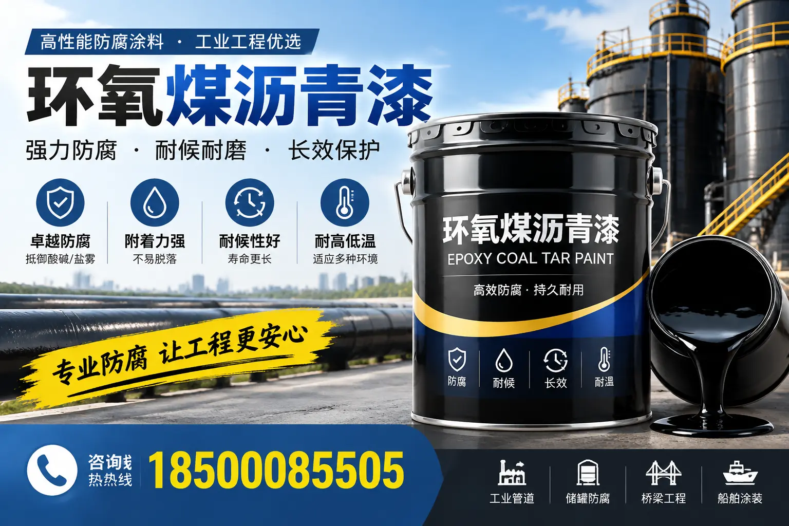 环氧煤沥青漆的施工方法与注意事项,确保在吴忠顺利完成